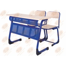 ÇİFT KİŞİLİK OKUL SIRASI ÖN PERDE VE ÇANTALIK SACLI