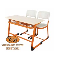ÇİFT KİŞİLİK OKUL SIRASI PPC TEK OTURUMLU 